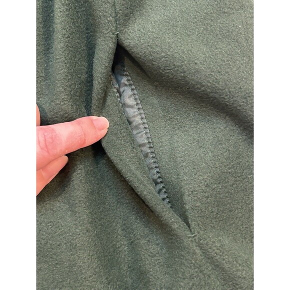 Bob Mackie Wearable Art Size Small Green Embroidered Fleece Jacket - Picture 6 of 10